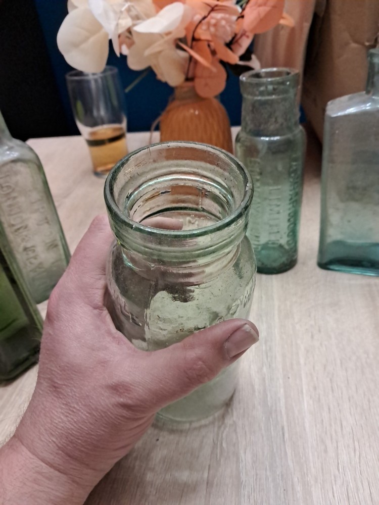 10 Vintage Bottles And Jars