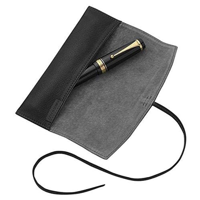 PILOT Roll Pen Case Cowhide Leather Pensemble for Single Pen Black