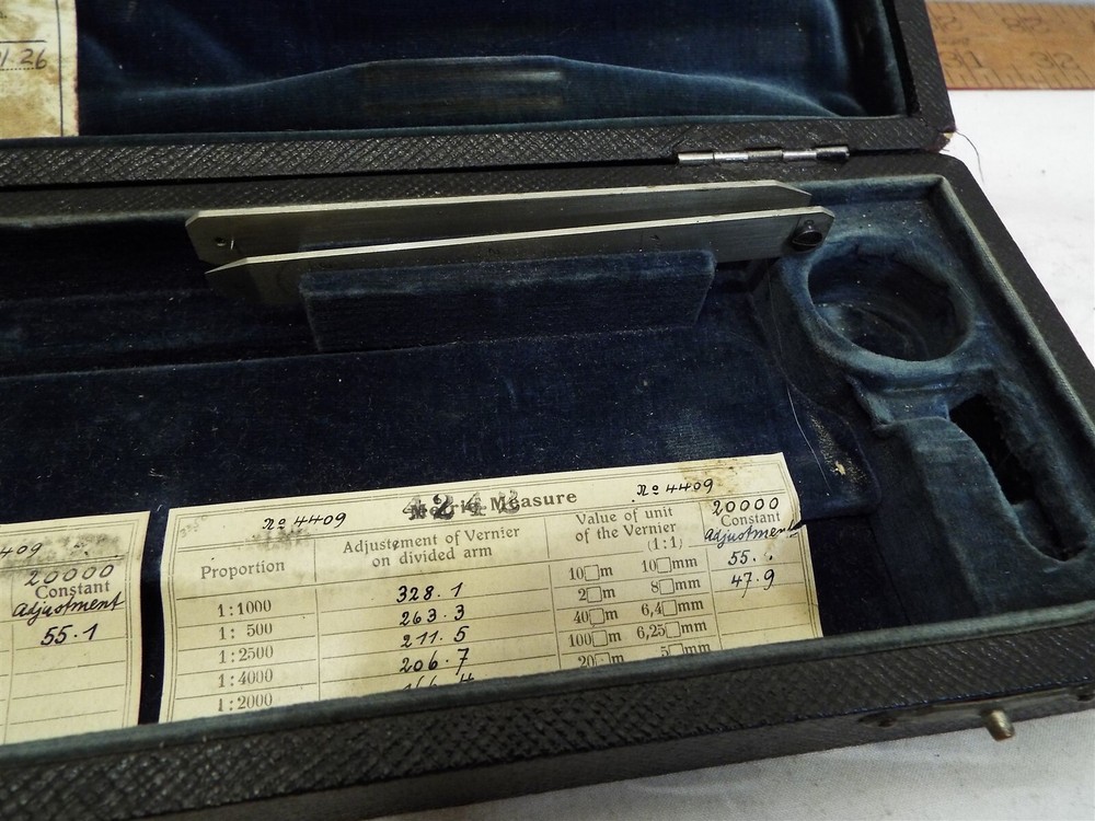 Vintage Keuffel &Esser K&E Polar Planimeter Box/Case Surveyor Drafting Tool 4409