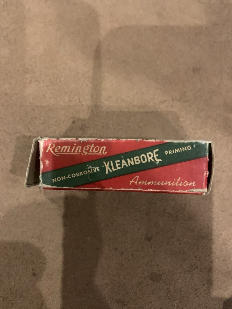 Empty Remington Kleanbore Ammo Box 25 Automatic Metal Cased