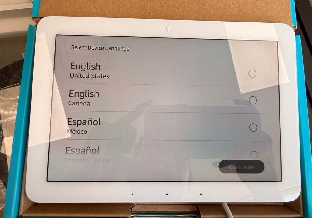 Amazon Echo Hub 8" Smart Home Control Panel with Alexa White Model G6A87E NEW