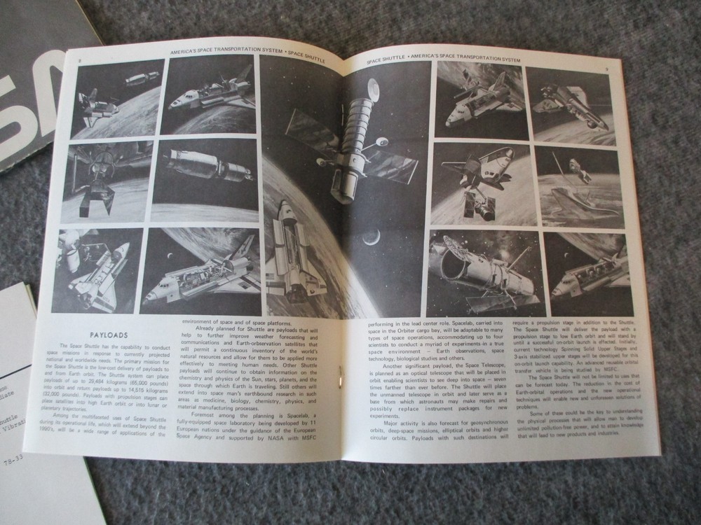 NASA MSFC SPACE SHUTTLE ORBITER VIBRATION TESTING PRESS RELEASE- 1st GEN PHOTOS+