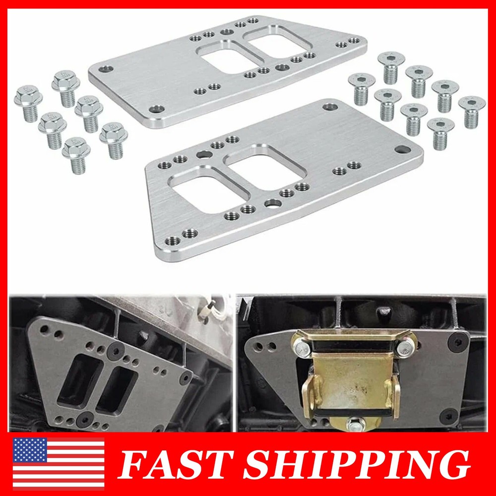 Motor Mounts Adapter Plates Swap Bracket Small Block for LS Engine LS1 LS2 LS3