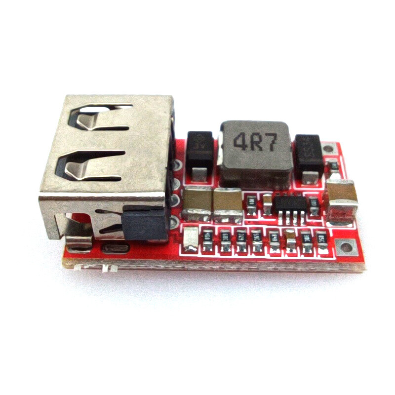 6V-24V Input to 5V 3A USB Charger Module DC Step Down Module Solder Board Buck