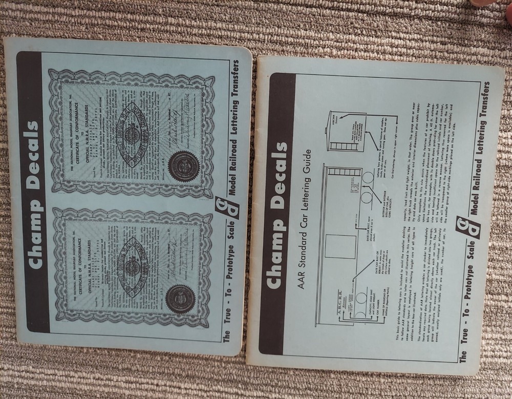 Champ Decals Catalogs #67 And #71