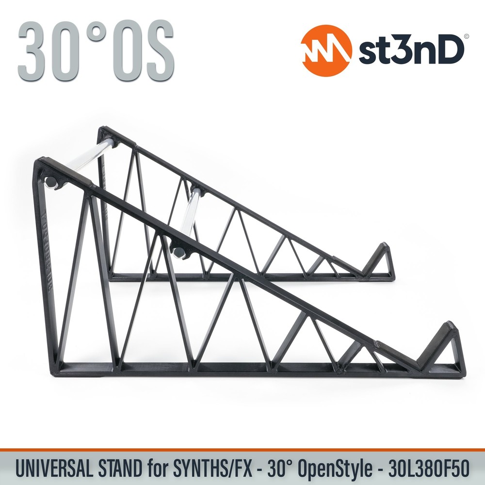UNIVERSAL STAND for SYNTHS / CONTROLLERS / FX - 30° - Open Style - 30L380F50