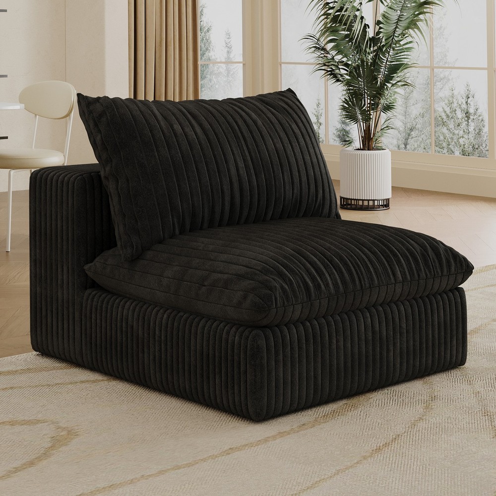 Cloud Sofa,Corduroy Fabric,Deep Seat Couches,Double-layer design,Removable Cus
