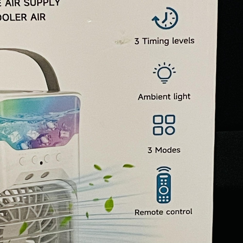 Multifunctional Air Cooler YXW-024H White Portable Remote Control 3 Modes