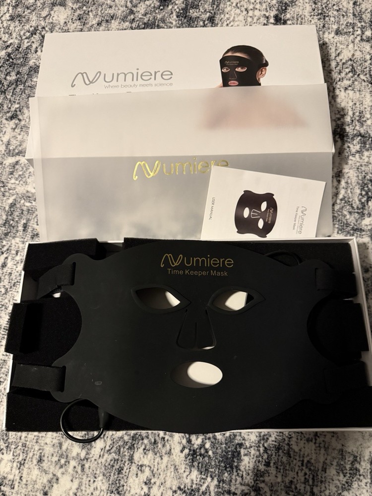 Numiere Time Keeper LED Therapy Face Mask Red/Blue/NIR Light NEEDS CHARGER CABLE