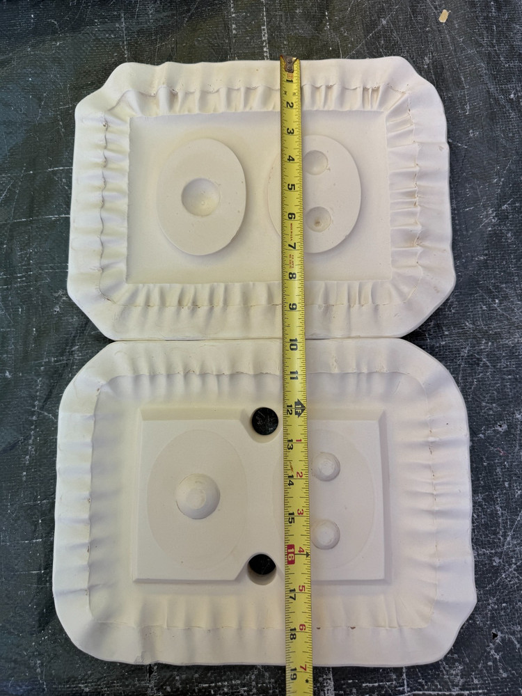 VINTAGE DUNCAN CERAMIC MOLD #DM-920 SOFTIE FRAME