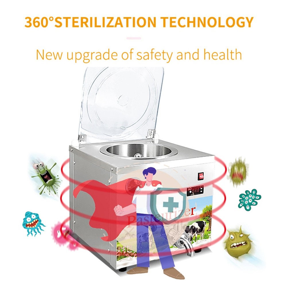 Kolice Commercial 13L Ice Cream Mix Pasteurizer, Juice Pasteurization Machine