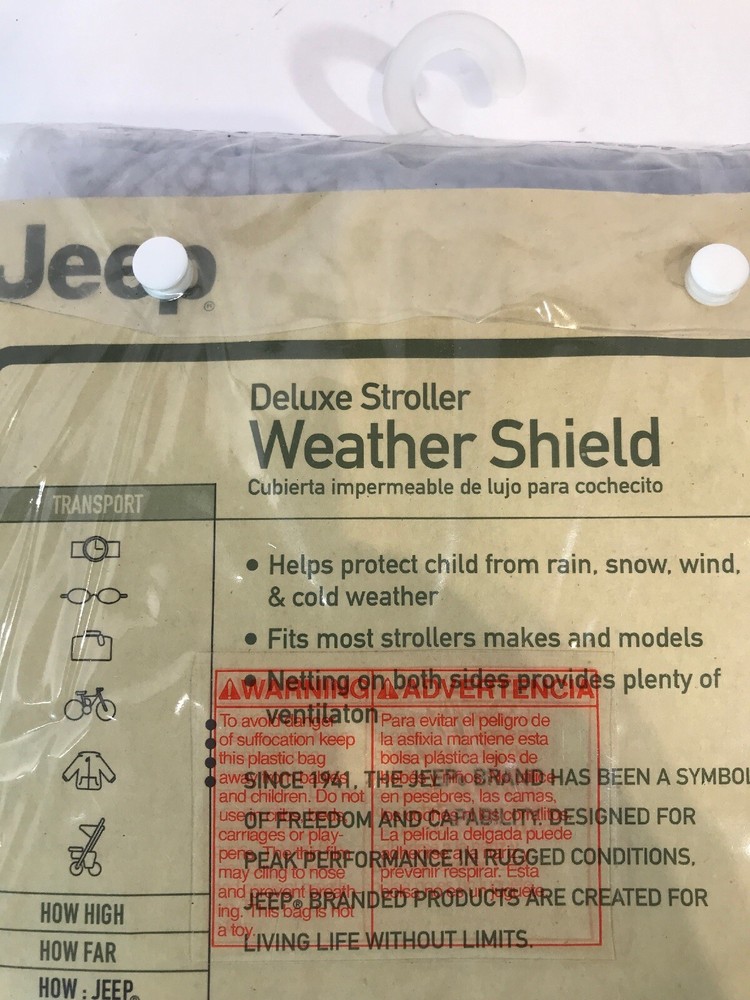 Jeep New Deluxe Stroller Weather Shield