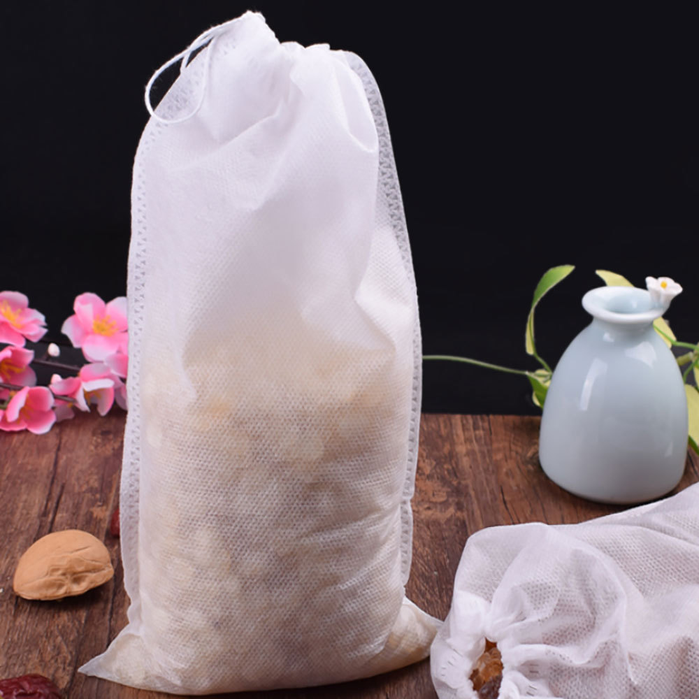 Assorted Sizes Non-woven Empty Tea Bags Loose Herbs Teabag with Drawstring