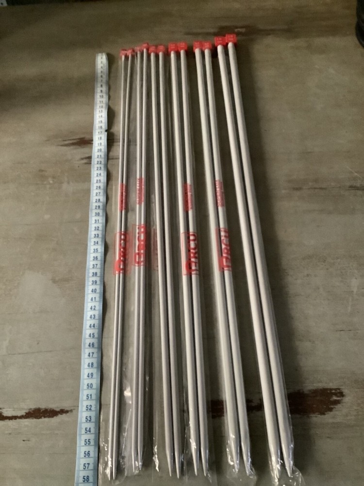 Extra Long Knitting Needles 59cm Long Size 4mm-10mm Hard To Find !!!!