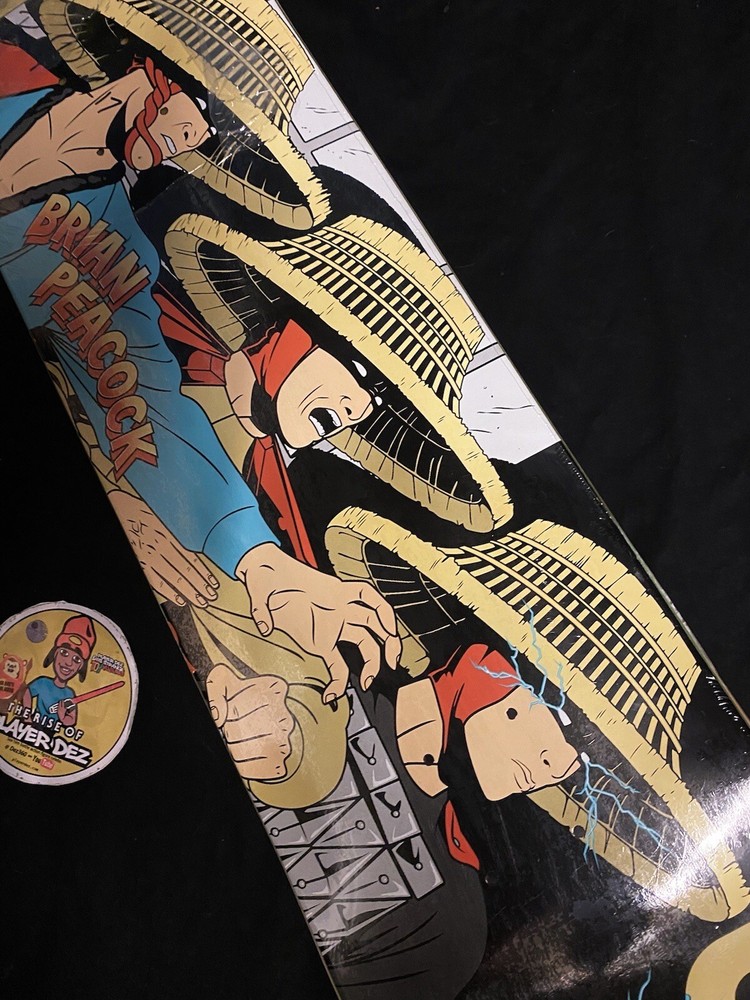 RARE SIGNED Brian Peacock RAIDEN Primitive Skateboard Deck AUTOGRAPHED