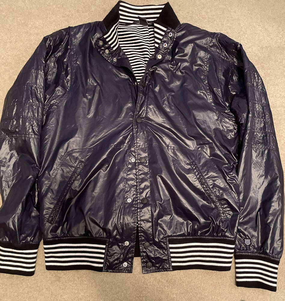 kswiss mens track jacket L nylon