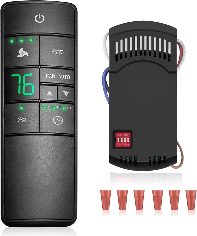Universal Ceiling Fan Thermostatic Remote Control Kit Replacement for Hampton...