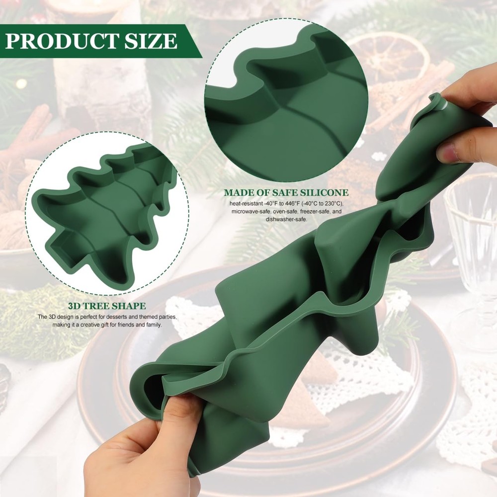 MultiFunction NonStick Silicone Cake Mold Christmas Tree Desserts Baking