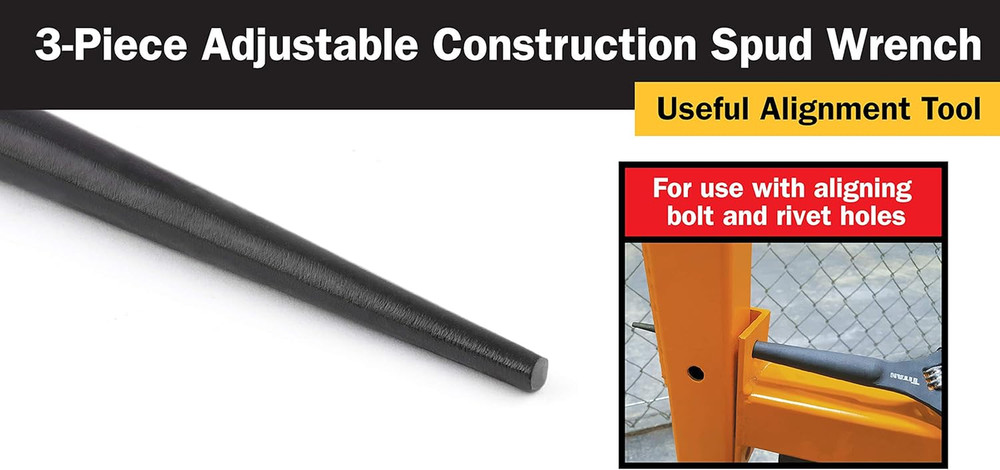 223 Adjustable Construction Spud Wrench, 3-Pc Set