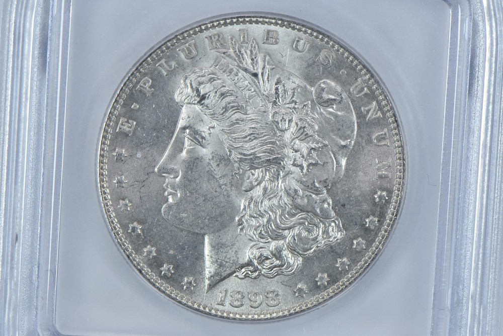 1898 Morgan Silver Dollar MS63 ICG