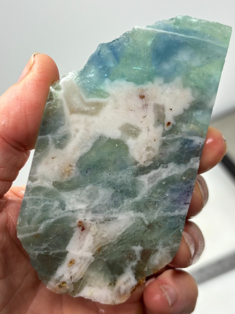 Fluorite slab Cabbing Lapidary Combo Ship Avail