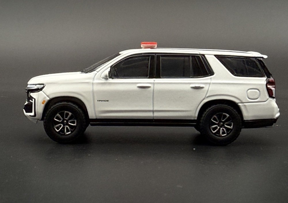 2-Pack 1/64 Scale Model Silver Top Red LED Style Whelen Lightbar 6402RS