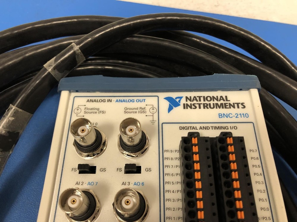 NATIONAL INSTRUMENTS NI BNC-2110 BNC SHIELD W/ CABLEED CONNECTOR BOX MODULE