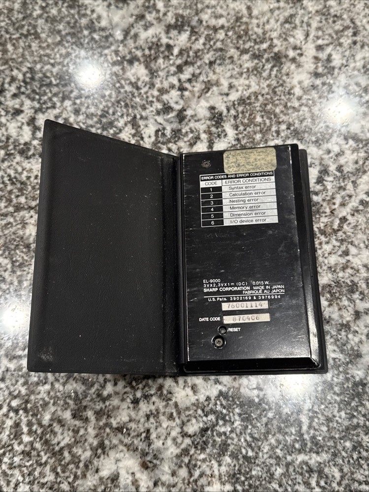 SHARP EL-9000 Super Scientific Calculator Graphic Programmable Works Dark Screen