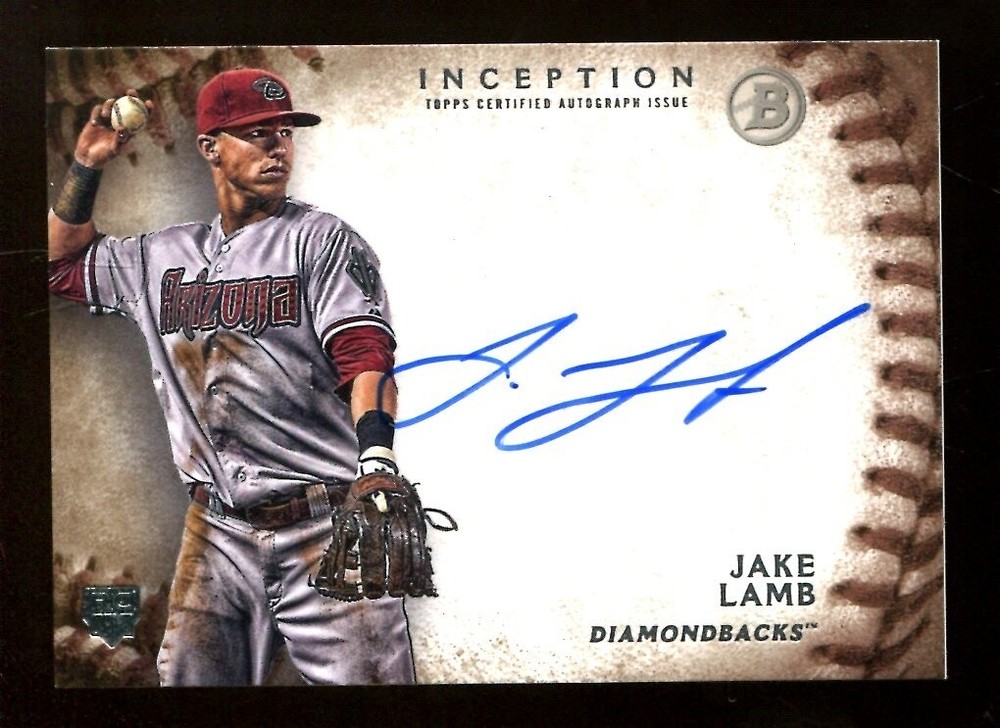 Jake Lamb 2015 Bowman Inception Auto DiamondBacks 52219