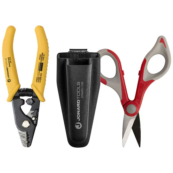 Jonard Tools Fiber Optic Communications Tool Kit Stripper Cutter with Pouch