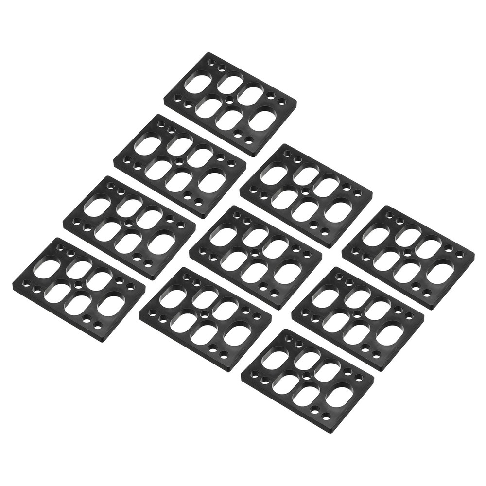 1/4"(6mm) Skateboard Riser Pads, 10Pcs Riser Pads Angle Shock Pads, Black