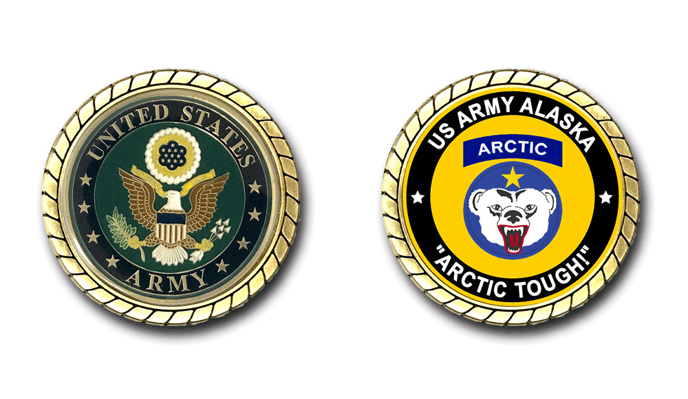 US Army Alaska Challenge Coin Officially Licensed