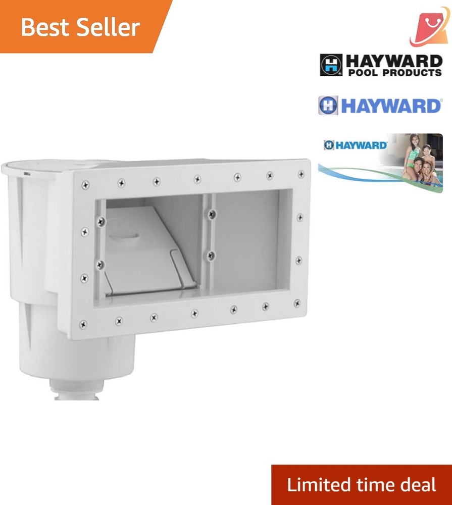 Above-Ground Pool Skimmer White UV-Resistant Construction Large Debris Basket