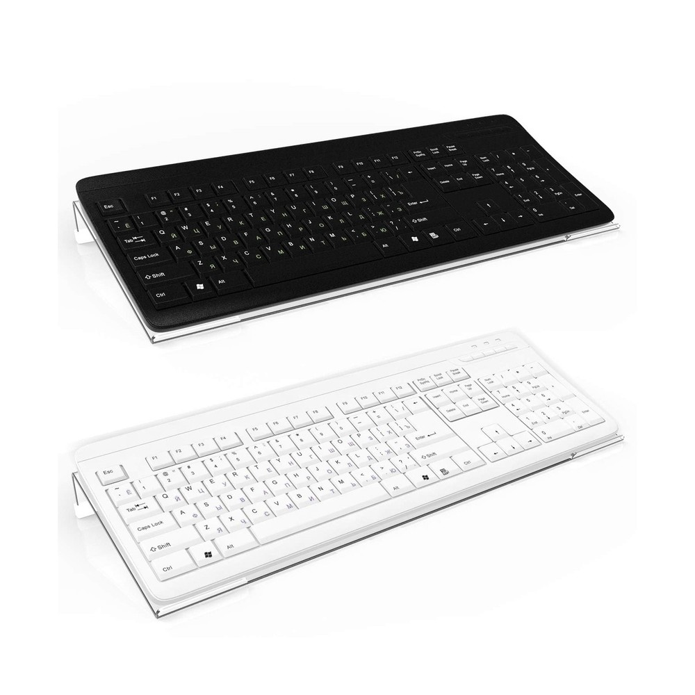 Richboom Clear Acrylic Tilted Computer Keyboard Holder for Easy Ergonomic Typ...