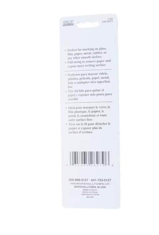 QLT by Marshalltown Medium Red, Yellow, Black Marker