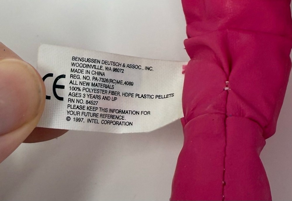 Intel Pink Spaceman / Bunny People Plush