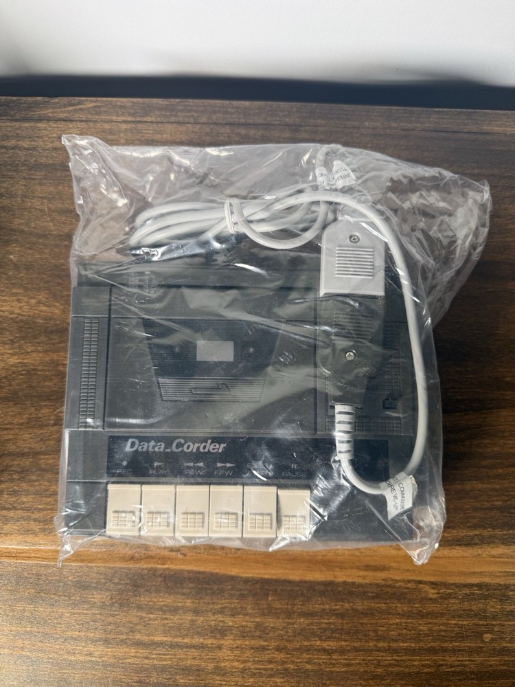 New In Plastic Data-Corder Computer Cassette And Interface - RARE Commodore