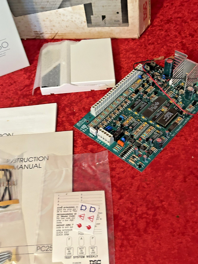 DSC PC2550 Alarm Control Panel Classic Series Board and Enclosure