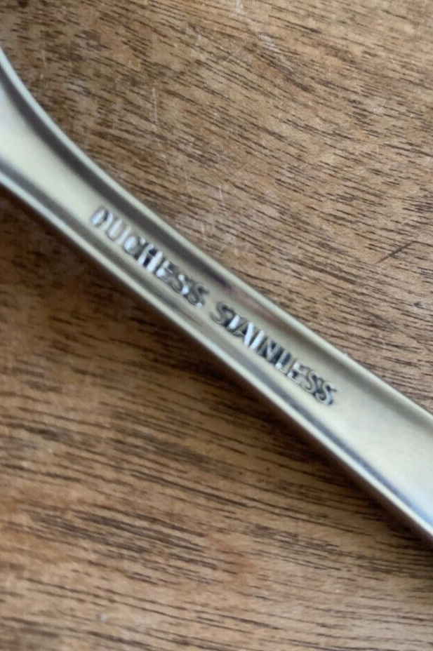 4 Teaspoon Spoon DCS1 Duchess Stainless Glossy Plain Square Tip