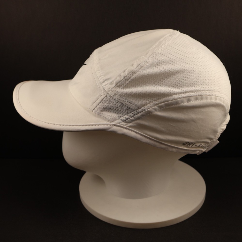Nike Featherlight Dri-Fit 7 Panel Hat Running, Tennis, Adjustable, White *READ*