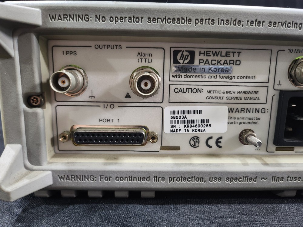 HP 58503A : GPS Time and Frequency Receiver, AS-IS (0265)