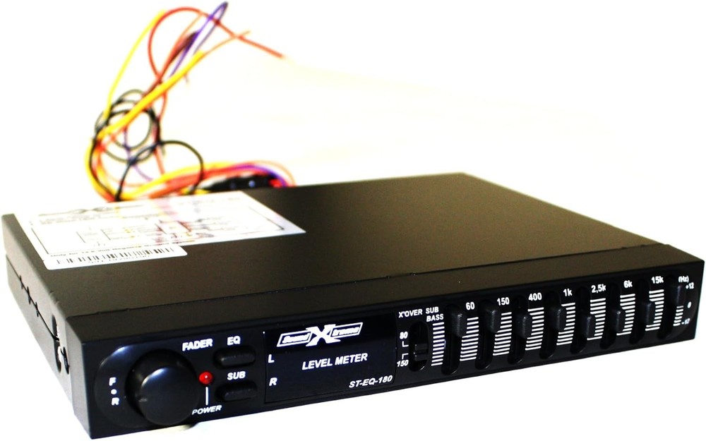 7-Band Passive Stereo Graphic Equalizer with Fader Control - Compact & Wireless