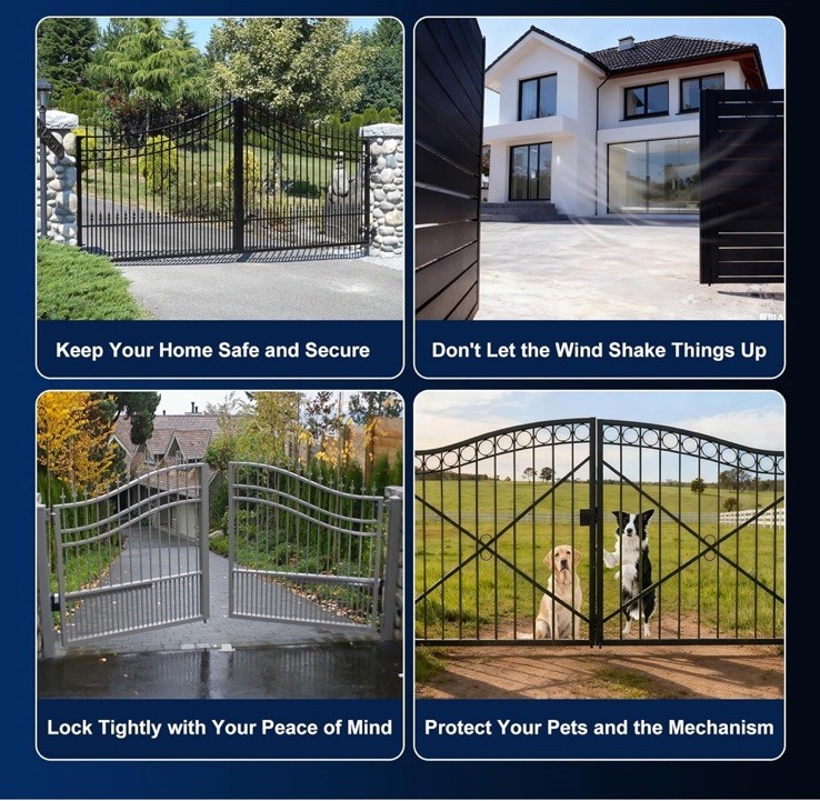 Universal Automatic Electric Gate Lock Gate Operator System Device Safe Secur...