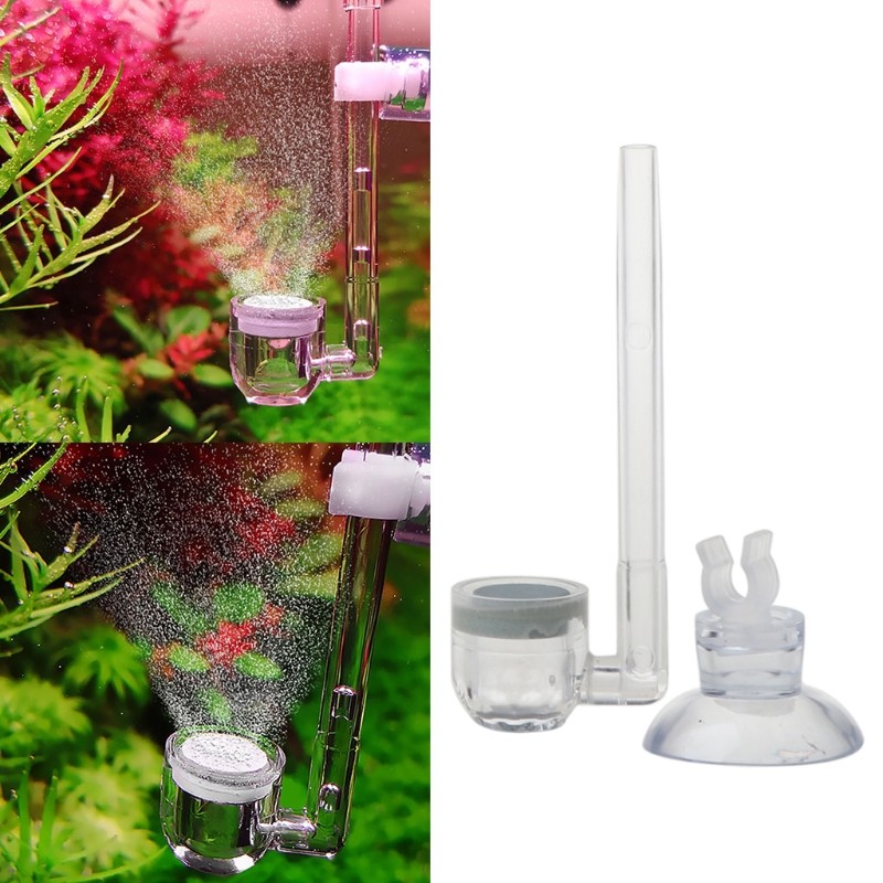 CO2 Diffuser Clear Acrylic Atomizer for Aquarium Planted for Tank Tiny