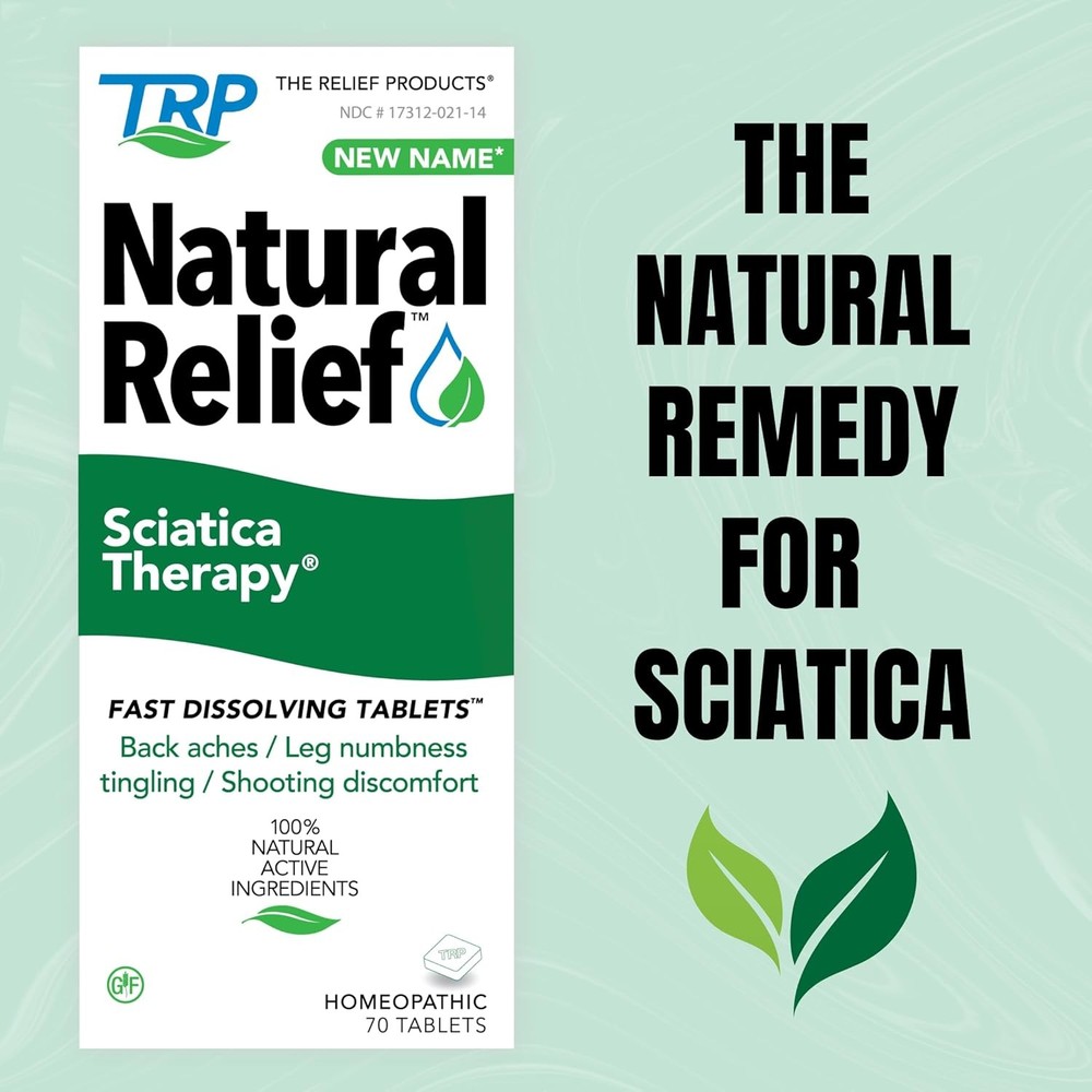 The Relief Products Sciatica Therapy Fast Dissolving Tablets - 100% Natural...