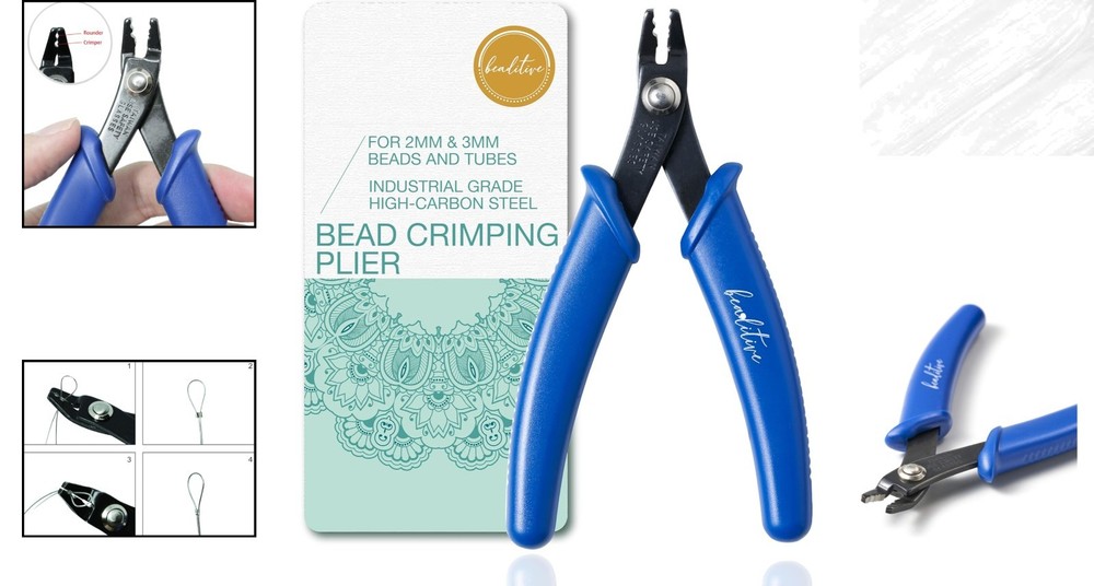 Professional Bead Crimping Tool for 2mm & 3mm Beads – Lightweight & Effective