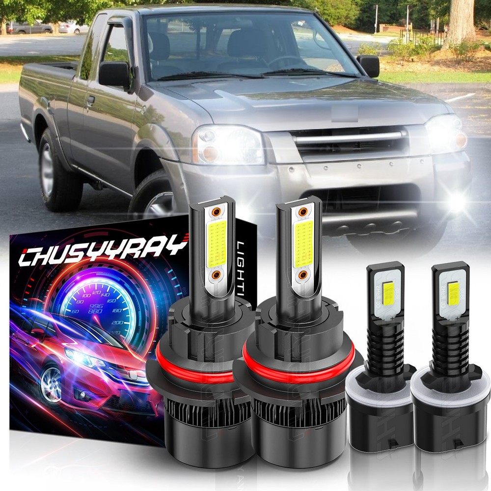 For Nissan Frontier 2003-2004 LED Headlight High Low Beam Fog Light Bulb Combo