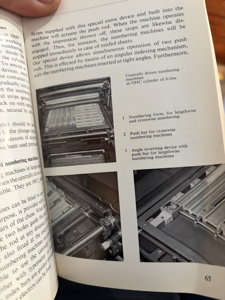 Heidelberg Vintage Printing Press Manual