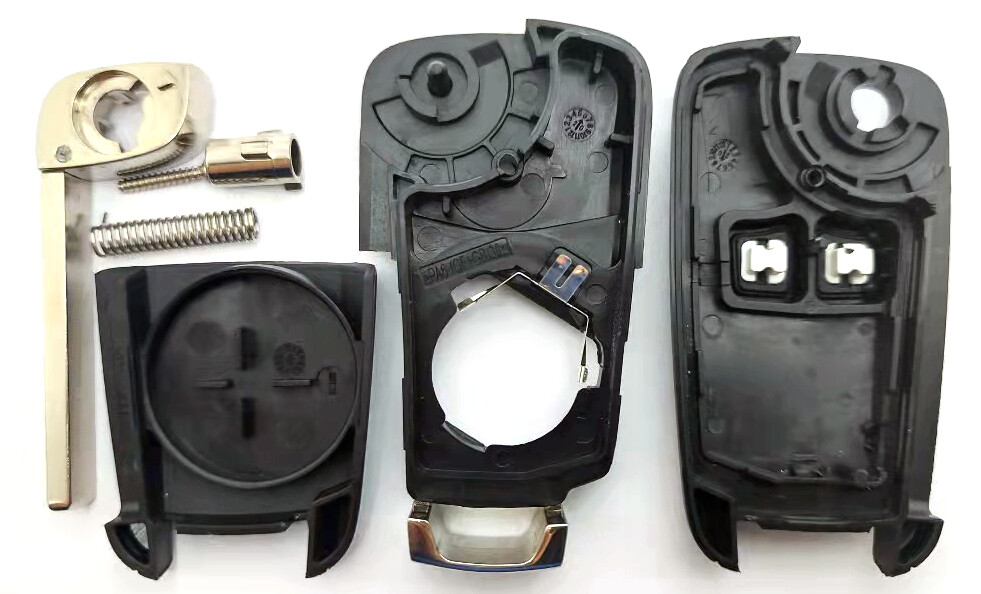 2 button replacement flip key + grinding imitation milling for Opel