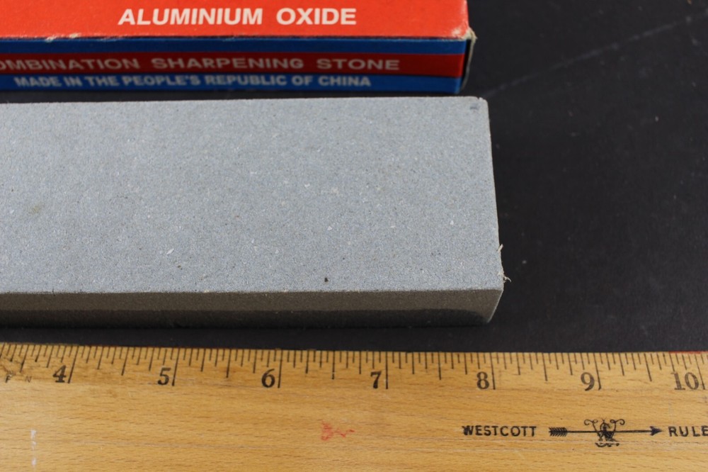 Aluminum Oxide Combination Sharpening Stone 8" X 2" X 1"